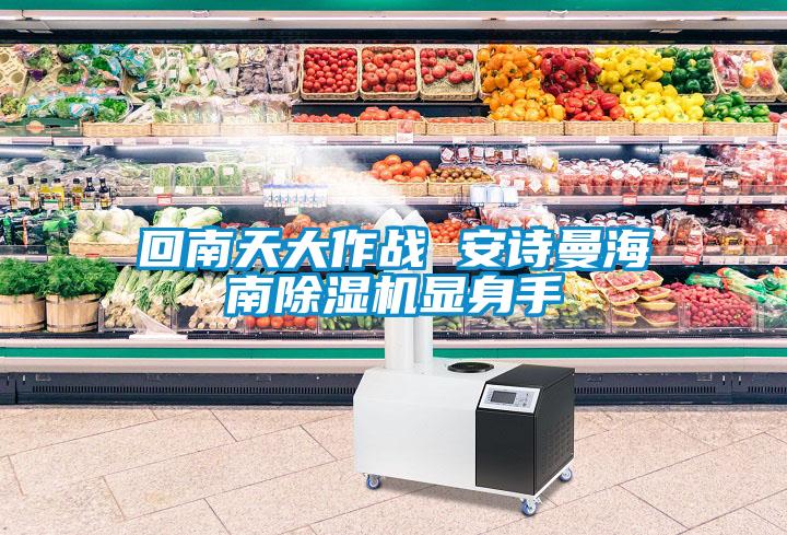 回南天大作战 安诗曼海南除湿机显身手