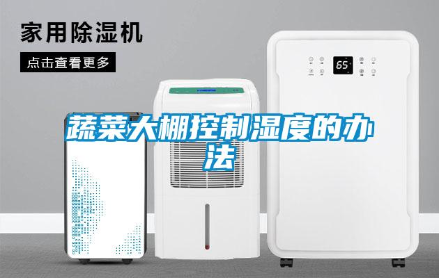 蔬菜大棚控制湿度的办法