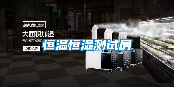 恒温恒湿测试房