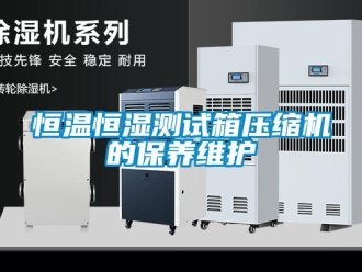 知识百科恒温恒湿测试箱压缩机的保养维护