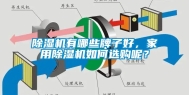 除湿机有哪些牌子好，家用除湿机如何选购呢？