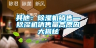 其他：除湿机销售—除湿机销售量高原因大揭秘