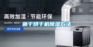 鱼干烘干机除湿方法