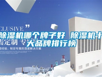 企业新闻除湿机哪个牌子好 除湿机十大品牌排行榜