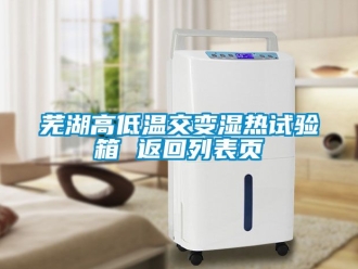 常见问题芜湖高低温交变湿热试验箱 返回列表页