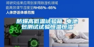 防爆高低温试验箱 电池包测试试验恒温恒湿