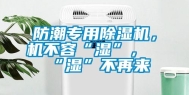防潮专用除湿机，机不容“湿”，“湿”不再来