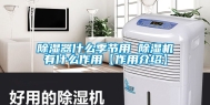 除湿器什么季节用 除湿机有什么作用【作用介绍】