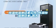 恒温恒湿测试机公司-恒温恒湿测试机-高天