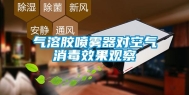 气溶胶喷雾器对空气消毒效果观察