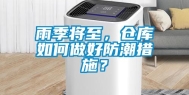 雨季将至，仓库如何做好防潮措施？