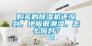 购买的除湿机还没到，地板很潮湿，怎么应对？