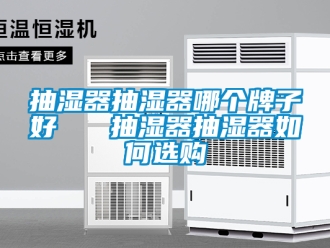 企业新闻抽湿器抽湿器哪个牌子好   抽湿器抽湿器如何选购