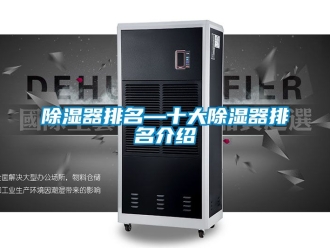 行业新闻除湿器排名—十大除湿器排名介绍