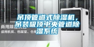 吊顶管道式除湿机，吊装吸顶中央管道除湿系统