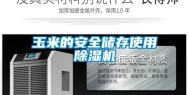 玉米的安全储存使用除湿机