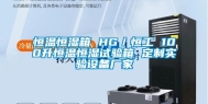 恒温恒湿箱 HG／恒工 100升恒温恒湿试验箱 定制实验设备厂家