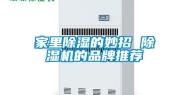 家里除湿的妙招 除湿机的品牌推荐