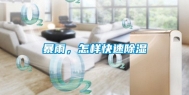 暴雨，怎样快速除湿