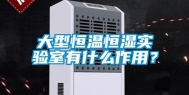 大型恒温恒湿实验室有什么作用？