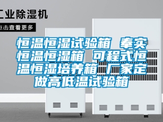 知识百科恒温恒湿试验箱 奉实恒温恒湿箱 可程式恒温恒湿培养箱 厂家定做高低温试验箱