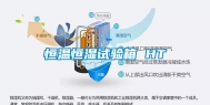 恒温恒湿试验箱 HT