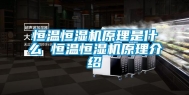 恒温恒湿机原理是什么 恒温恒湿机原理介绍