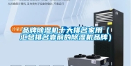 品牌除湿机十大排名家用（汇总排名靠前的除湿机品牌）
