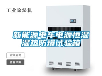 知识百科新能源电车电源恒湿湿热防爆试验箱