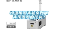 恒温恒湿实验室如何实现温湿度控制？