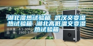 湖北湿热试验箱 武汉交变湿热试验箱 湖北高低温交变湿热试验箱