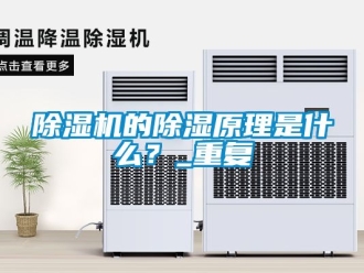企业新闻除湿机的除湿原理是什么？_重复
