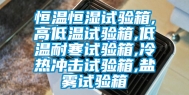 恒温恒湿试验箱,高低温试验箱,低温耐寒试验箱,冷热冲击试验箱,盐雾试验箱
