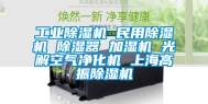 工业除湿机 民用除湿机 除湿器 加湿机 光解空气净化机 上海高振除湿机
