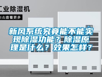常见问题新风系统究竟能不能实现除湿功能？除湿原理是什么？效果怎样？