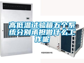 常见问题高低温试验箱五个系统分别承担做什么工作呢