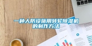 一种人防设施用转轮除湿机的制作方法