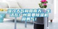 湿冷天气和回南天，生活在广州需要除湿机和勇气！
