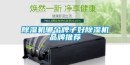 除湿机哪个牌子好除湿机品牌推荐