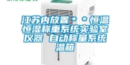 江苏内放置＊＊恒温恒湿称重系统实验室仪器 自动称量系统温箱