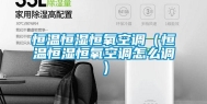 恒温恒湿恒氧空调（恒温恒湿恒氧空调怎么调）