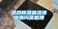 混合除湿盐溶液液滴闪蒸机理