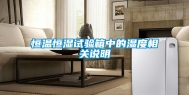 恒温恒湿试验箱中的湿度相关说明