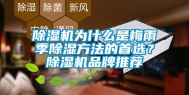 除湿机为什么是梅雨季除湿方法的首选？除湿机品牌推荐