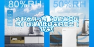 中科大附一院（安徽省立医院）恒湿机比选采购信息（招采）