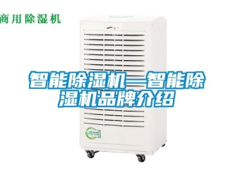 企业新闻智能除湿机—智能除湿机品牌介绍