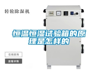 知识百科恒温恒湿试验箱的原理是怎样的