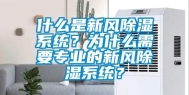什么是新风除湿系统？为什么需要专业的新风除湿系统？