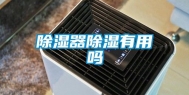除湿器除湿有用吗