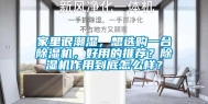 家里很潮湿，想选购一台除湿机，好用的推荐？除湿机作用到底怎么样？